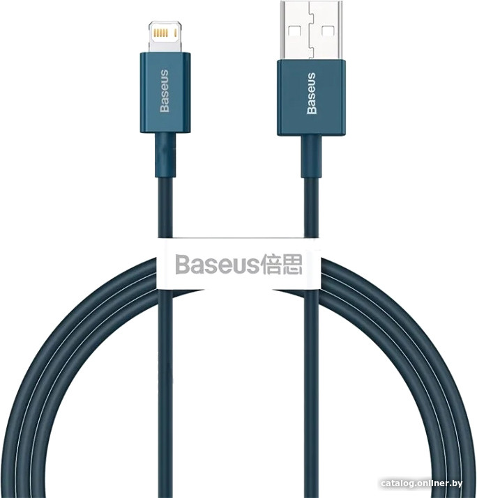 

Кабель Baseus Superior USB Type-A - Lightning (1 м, синий)
