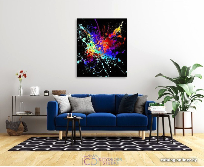 

Модульная картина Citydecor Абстракция 2.9 70x60 см