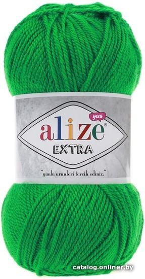 

Пряжа для вязания Alize Extra 100% акрил 328 (220 м, трава)