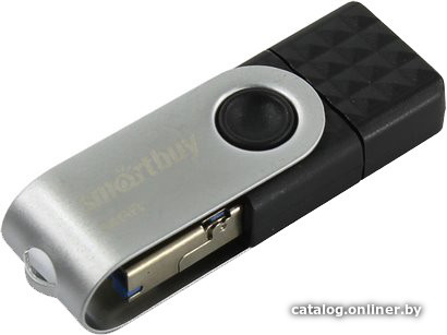 

USB Flash SmartBuy Double 64GB SB64GBTRIO (черный)