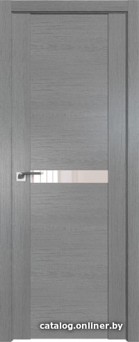 

Межкомнатная дверь ProfilDoors 2.01XN 80x200 (грувд серый, стекло Lacobel Перламутровый лак)