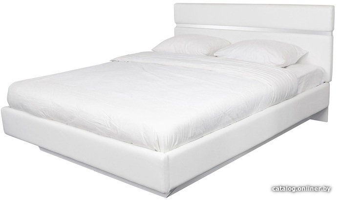 

Кровать Ижмебель Линда 21 с ПМ 160x200 (белый снег)