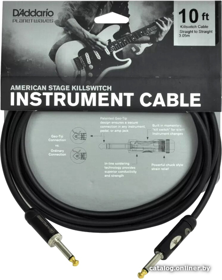 

Кабель Planet Waves PW-AMSK-10 6.3 мм - 6.3 мм (3 м, черный)