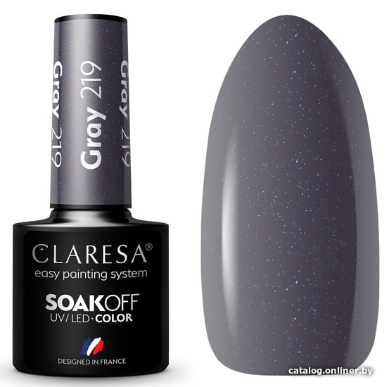 

Гель-лак Claresa Hybrid Gray 219 5 мл