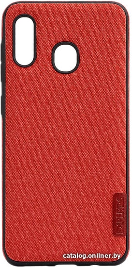 

Чехол для телефона EXPERTS Textile Tpu для Samsung Galaxy A20/A30 (красный)