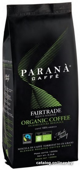 

Кофе Parana Fairtrade Organic в зернах 1 кг