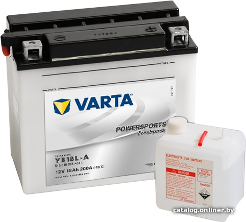

Мотоциклетный аккумулятор Varta Powersports Freshpack YB18L-A 518 015 018 (18 А·ч)