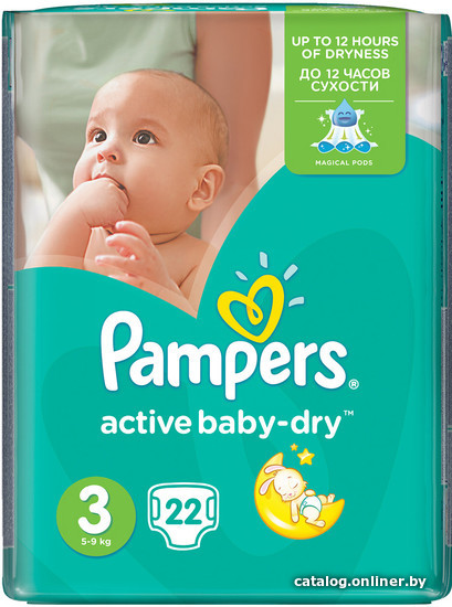 

Подгузники Pampers Active Baby-Dry 3 Midi (22 шт)