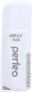 

USB Flash Perfeo C10 4GB (белый) [PF-C10W004]