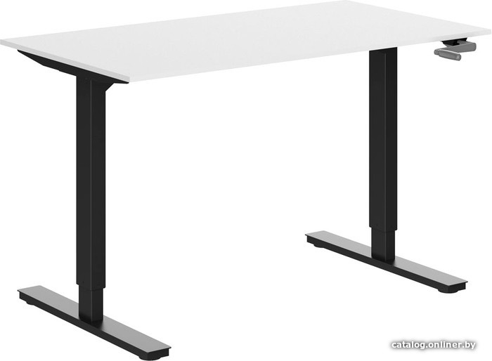 

Стол WellDesk С механическим приводом 18 (белый W1100 ST9/черный)