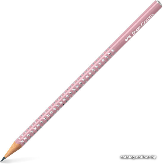 

Простой карандаш Faber Castell Grip Sparkle 118234 (розовая дымка)