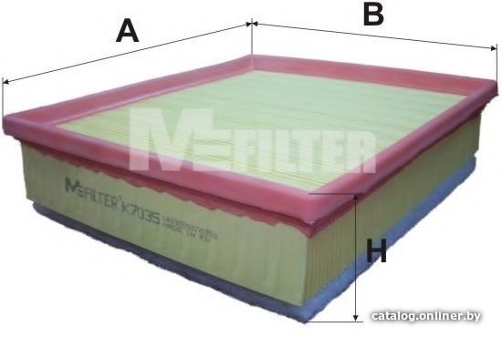 

Воздушный фильтр Mfilter K7035