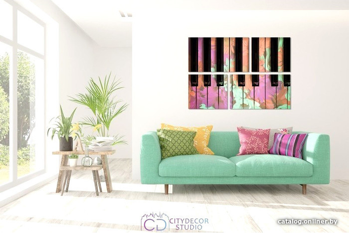 

Модульная картина Citydecor Музыка 8.6 83x118 см