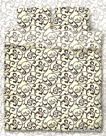 

Постельное белье Samsara Завитки Пломбир 220-5 205x220