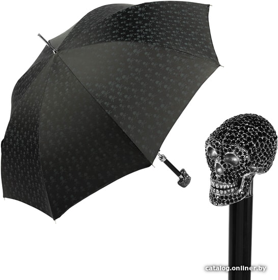 

Зонт-трость Pasotti Capo Sculls Swarovski Nero