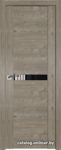 

Межкомнатная дверь ProfilDoors 2.01XN 50x190 (каштан темный, стекло Lacobel Черный лак)