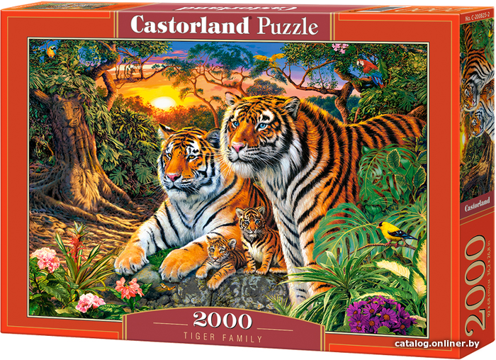 

Пазл Castorland Семья тигров C-200825 (2000 эл)