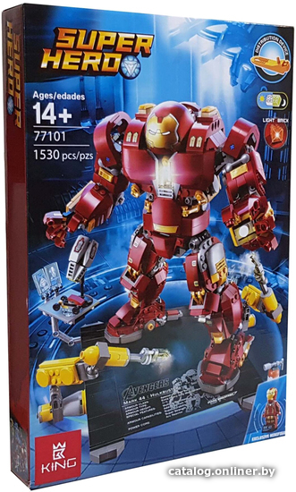 

Конструктор King Super Hero 77101 Халкбастер: эра Альтрона