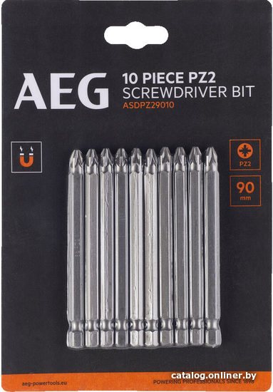 

Набор бит AEG Powertools 4932479518 (10 шт)