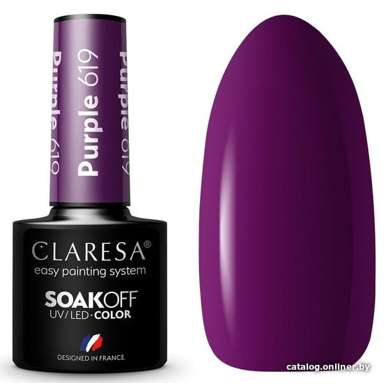 

Гель-лак Claresa Hybrid Purple 619 5 мл