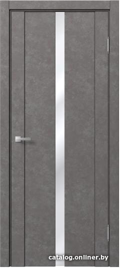 

Межкомнатная дверь MDF-Techno Dominika 226 70х200 (бетон серый, стекло лакобель черный)