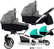 

Универсальная коляска BEBETTO Bebetto42 (2 в 1, LJ195, серая рама)