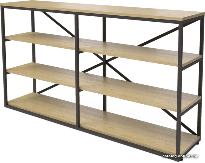 

Стеллаж Millwood Neo Loft OR-1 (натуральный шпон/черный)