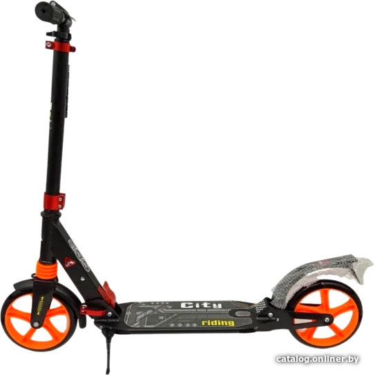 

Двухколесный подростковый самокат Scooter City 682 (черный)