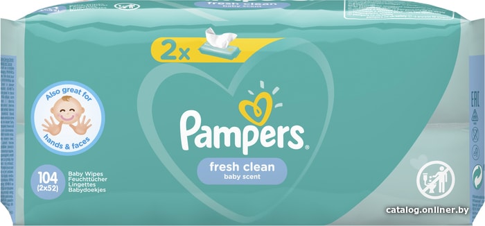 

Pampers Fresh Clean (2x52 шт)