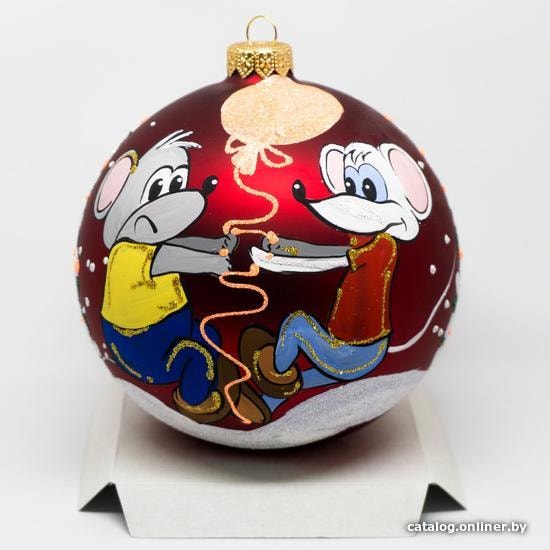 

Елочная игрушка Юрита Мышки-хулиганы 191212-01 (красный)