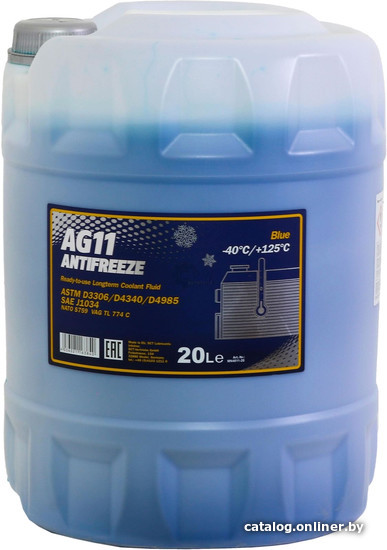 

Антифриз Mannol Longterm Antifreeze AG11 20л