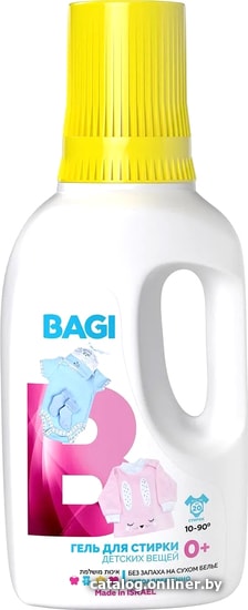 

Гель для стирки Bagi для стирки детских вещей 0+ 950 мл