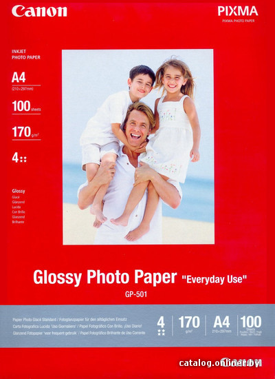 

Фотобумага Canon Photo Paper Everyday Use Glossy GP-501 A4 170 гм2 100 л