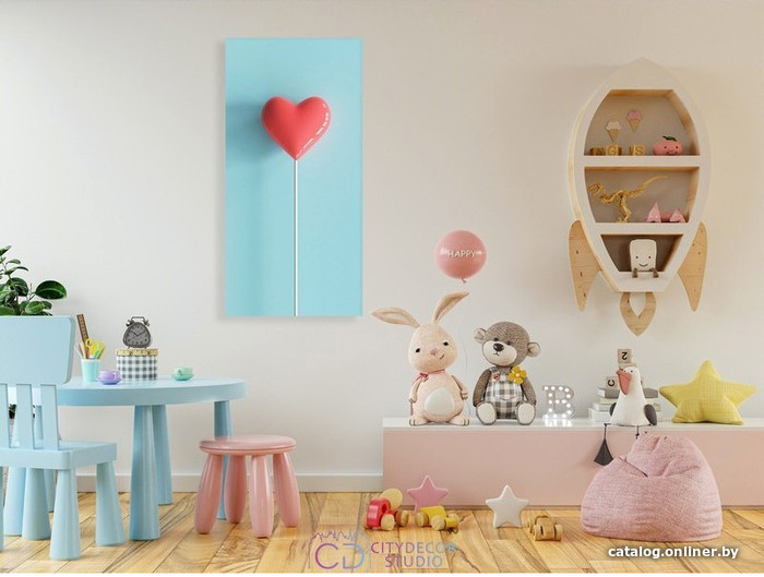 

Модульная картина Citydecor Романтика 9.4 75x37 см