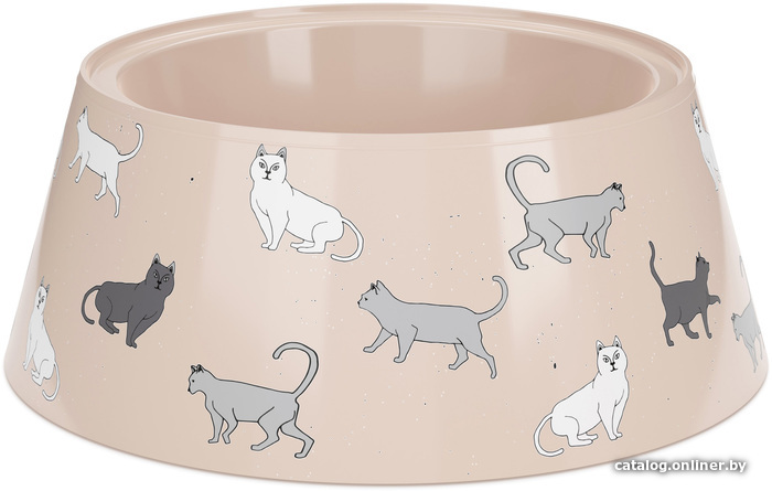 

Миска Альтернатива Cats М7799 (0.7 л, бежевый)