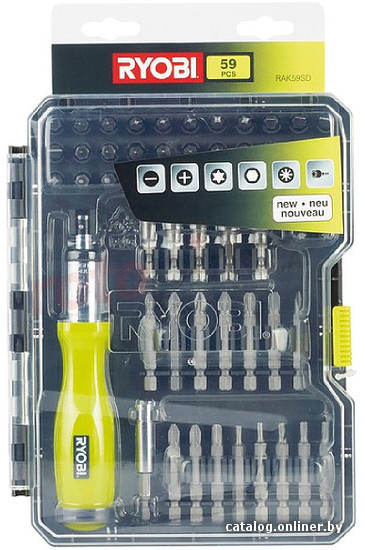 

Набор бит Ryobi RAK59SD 59 предметов