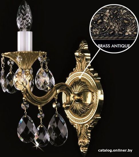 

Бра ArtGlass Sarka I. Brass Antique Ce