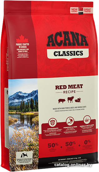 

Сухой корм для собак Acana Classics Red Meat (Ягненок, говядина и йоркширская свинина) 17 кг