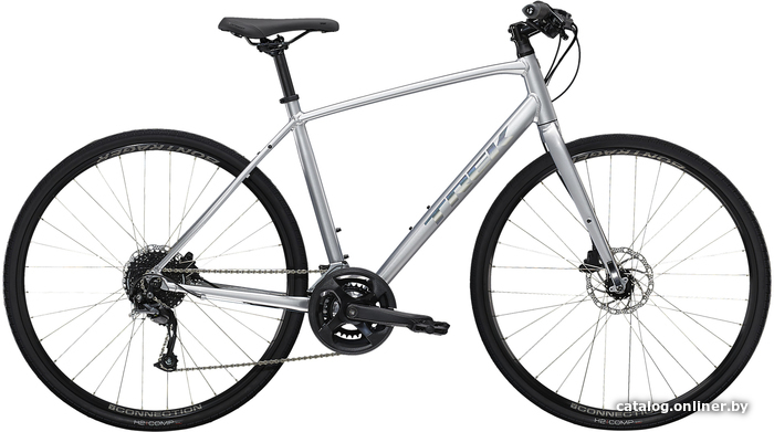 

Велосипед Trek FX 2 Disc L 2022 (серебристый)