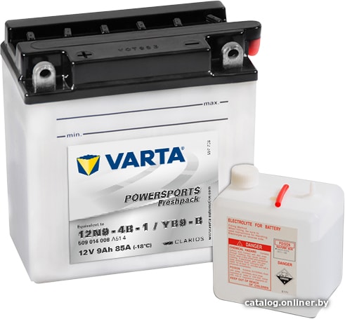 

Мотоциклетный аккумулятор Varta Powersports Freshpack 12N9-4B-1 509 014 008 (9 А·ч)