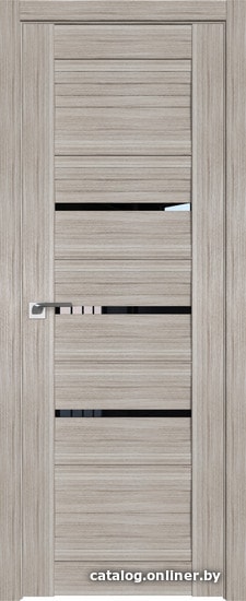 

Межкомнатная дверь ProfilDoors 18X 50x200 (капучино мелинга, стекло черный триплекс)