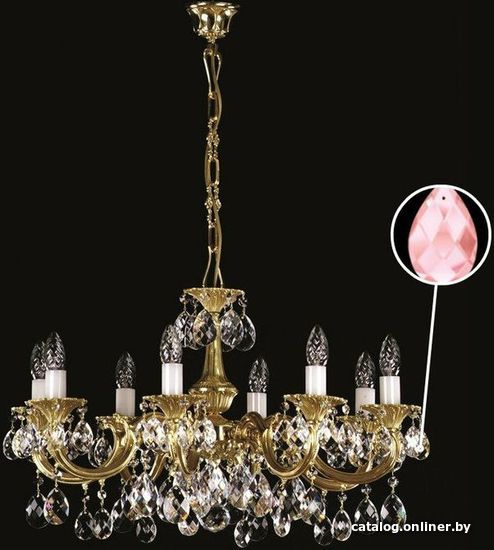 

Подвесная люстра ArtGlass Alice Viii. Full Cut Rozalin
