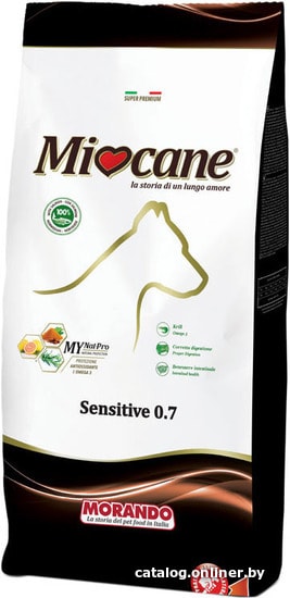 

Сухой корм для собак Miocane Sensitive 0.7 с лососем 20 кг