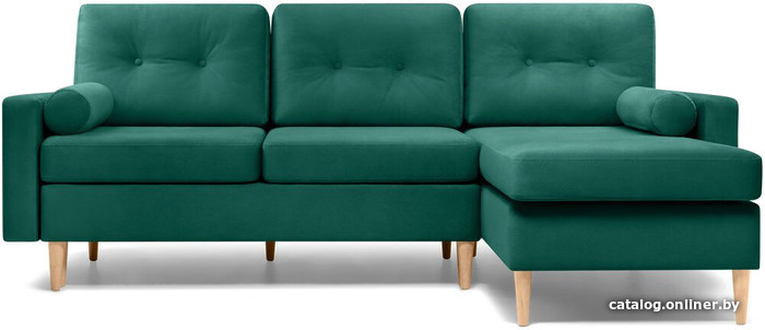 

Угловой диван Divan Динс Velvet Emerald 150161 (велюр, зеленый)