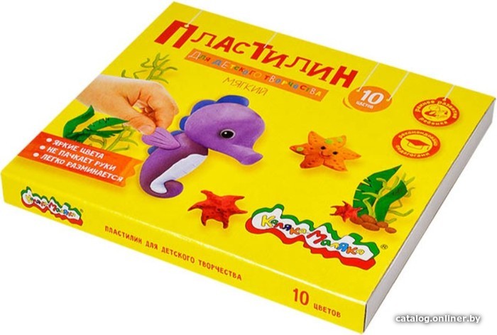 

Пластилин Каляка-Маляка ПКМ10-П (10 цв)