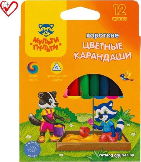 

Набор цветных карандашей Мульти-пульти Приключения Енота CP_19095 (12цв)
