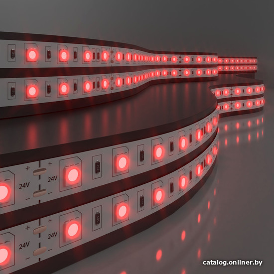 

Светодиодная лента Elektrostandard 24V 14.4W 60Led 5050 IP20 красный, 5м