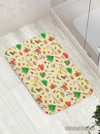 

Коврик для ванной JoyArty Новогодние игрушки bath_378602