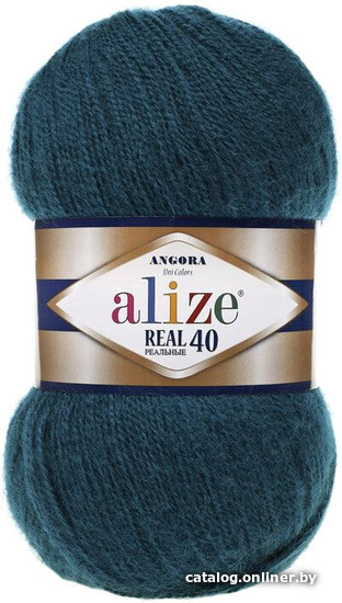 

Пряжа для вязания Alize Angora real 40 17 (480 м, петроль)