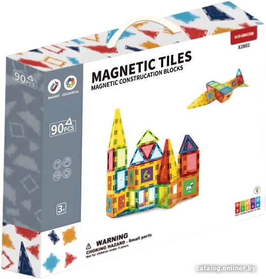 

Магнитный конструктор Наша Игрушка 201284181 (90 эл)